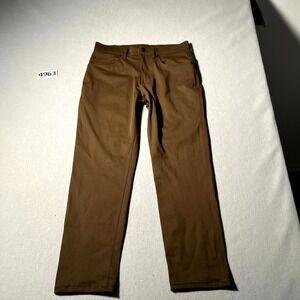 Stylus Ankle Pants Mens 32x30 Military Olive Flat Front Straight Leg Streetwear